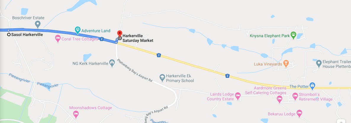 Directions to Harkerville Market